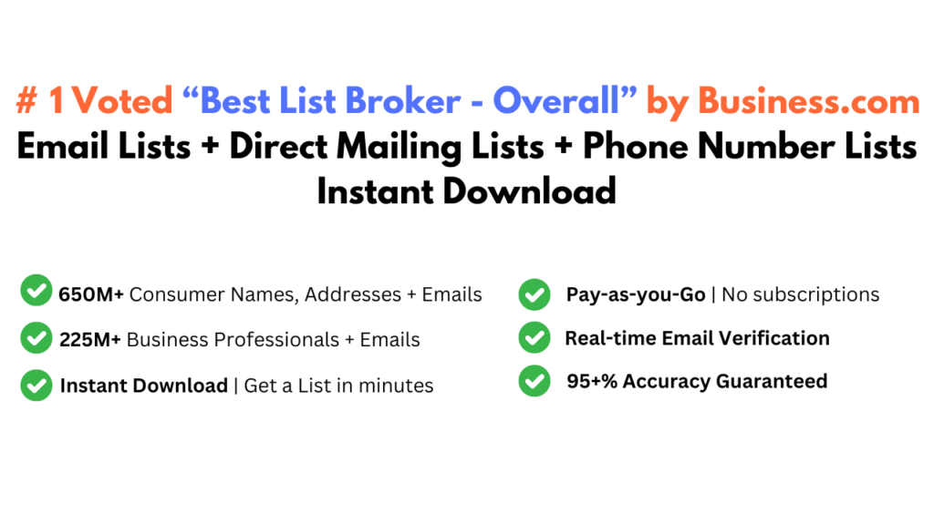 Buy Email Lists & Email Address Lists