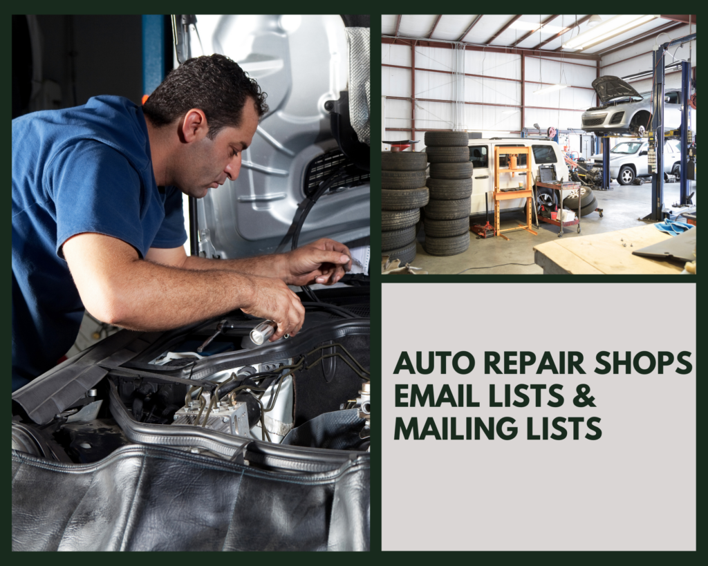 Auto Repair Shop Email Lists & Auto Repair Shop Mailing Lists