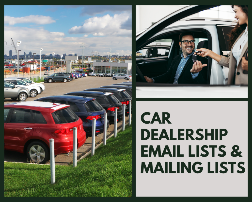Car Dealership Email Lists & Mailing Lists
