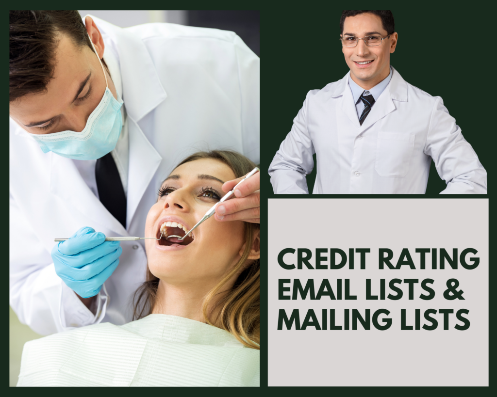 Dentist Email Lists & Mailing Lists