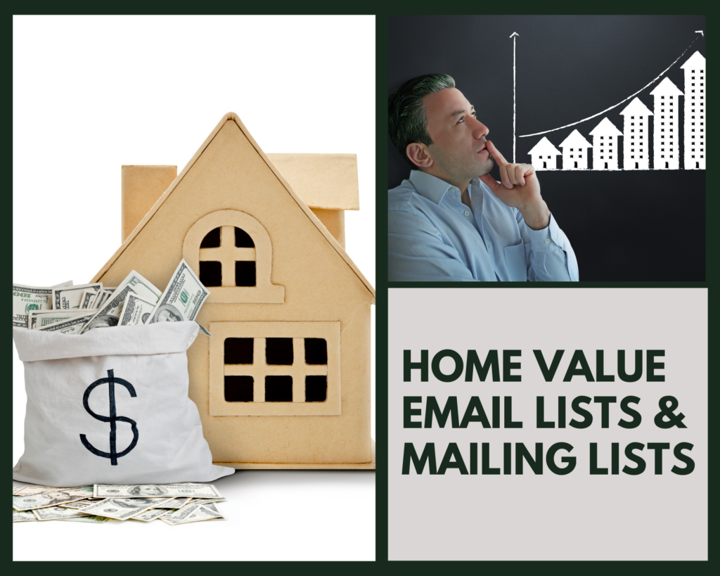 Home Value Email Lists & Mailing Lists