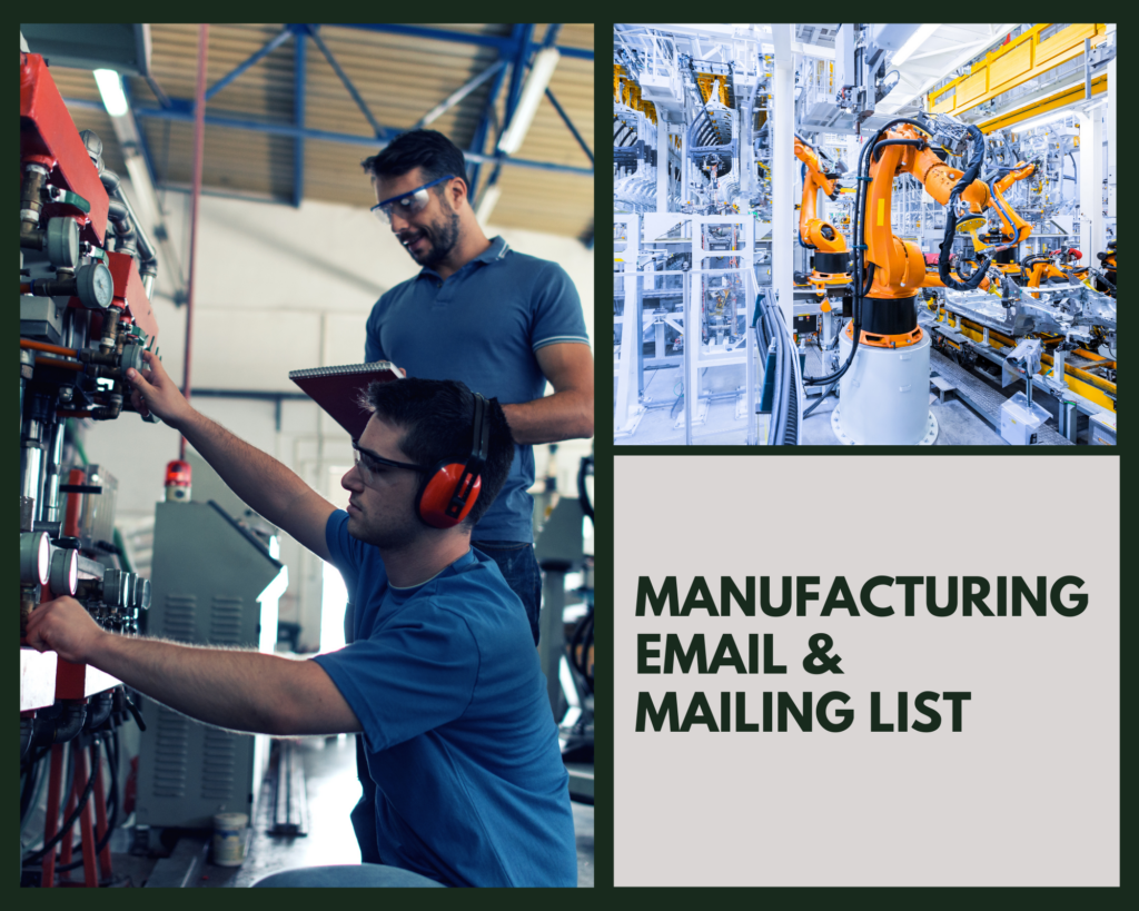 Manufacturing Email & Mailing List