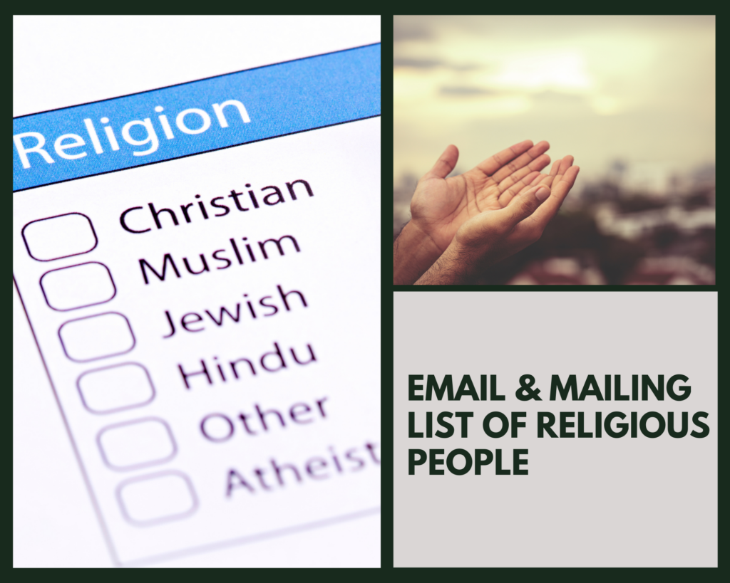 Religious People Email Lists & Mailing Lists