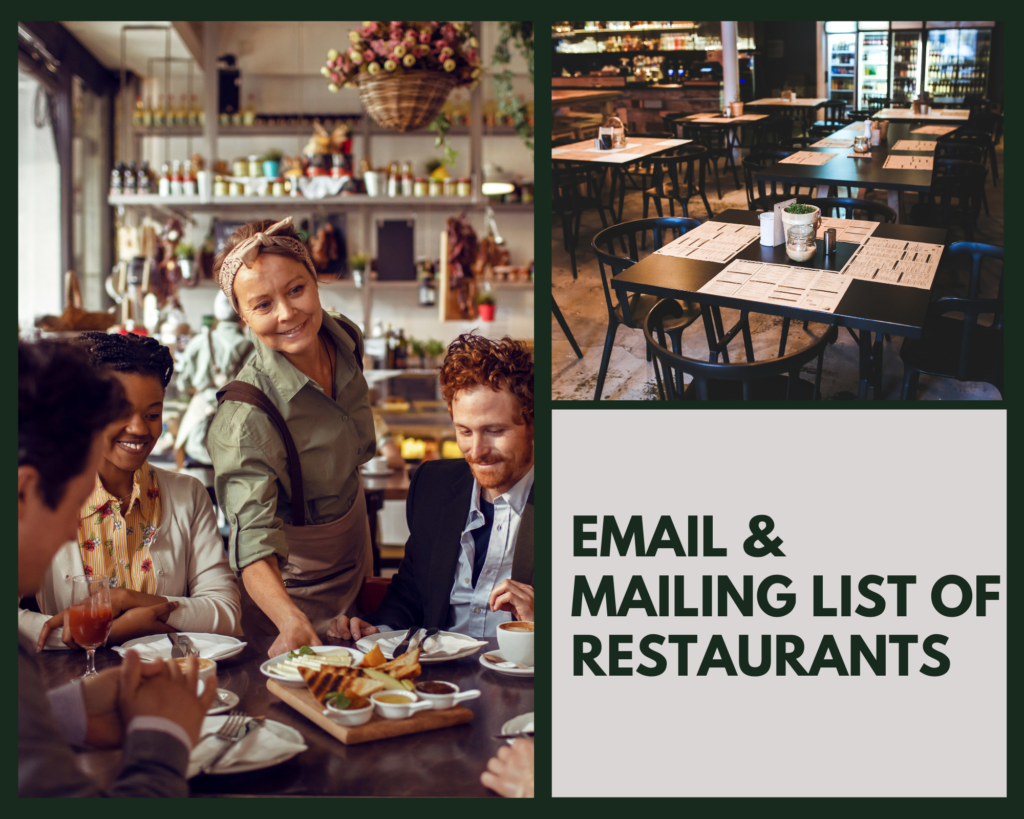 Restaurant Email Lists & Mailing Lists