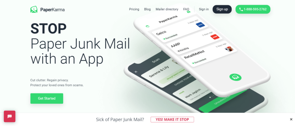 Get off marketing mailing lists with PaperKarma